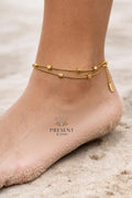 Block gold ankle