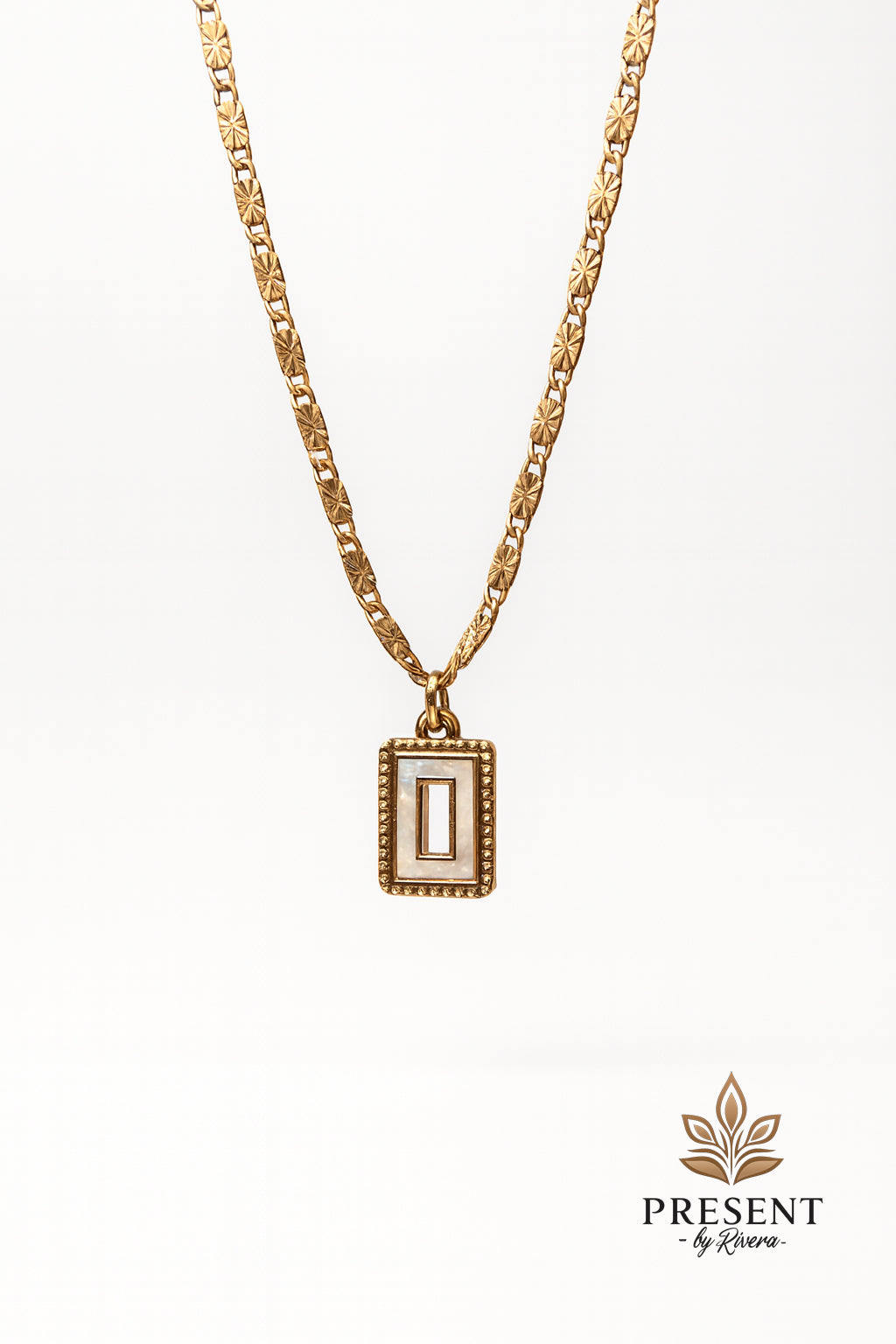 Frame of Grace White necklace