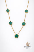 Green Trebol Necklace