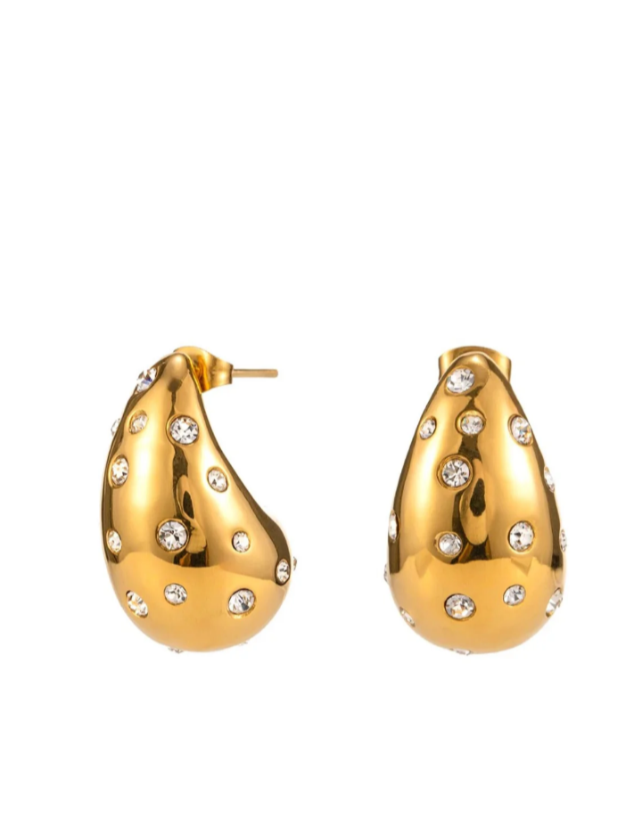 Tear Earrings Gold