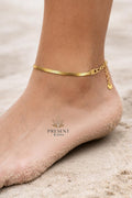 Line Gold Ankle