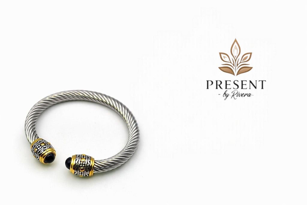 Black silver  bracelet