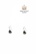 Mirror silver earrings