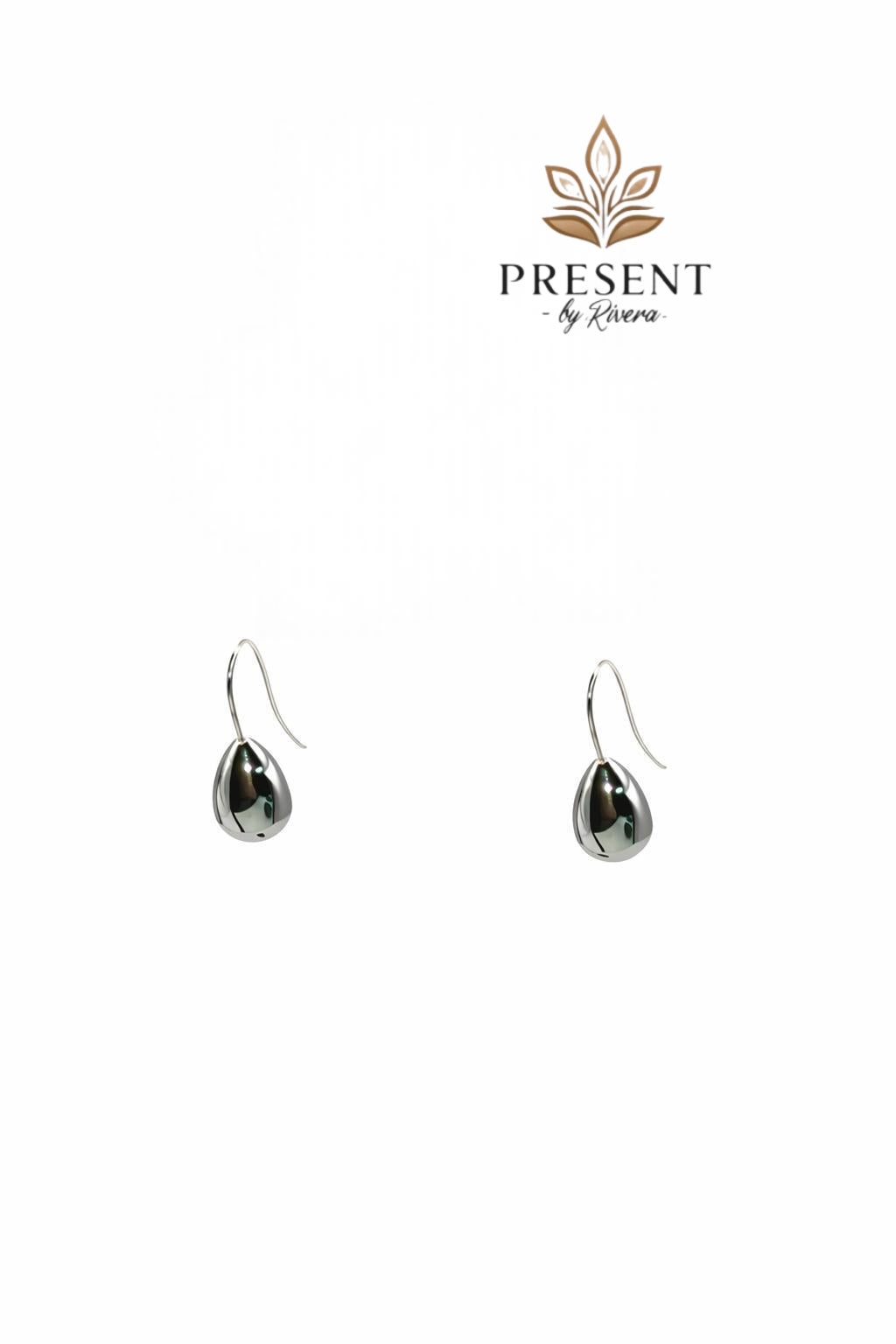 Mirror silver earrings