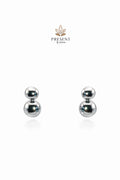 Silver bold earring