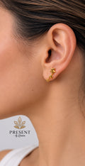 Star gold  earrings