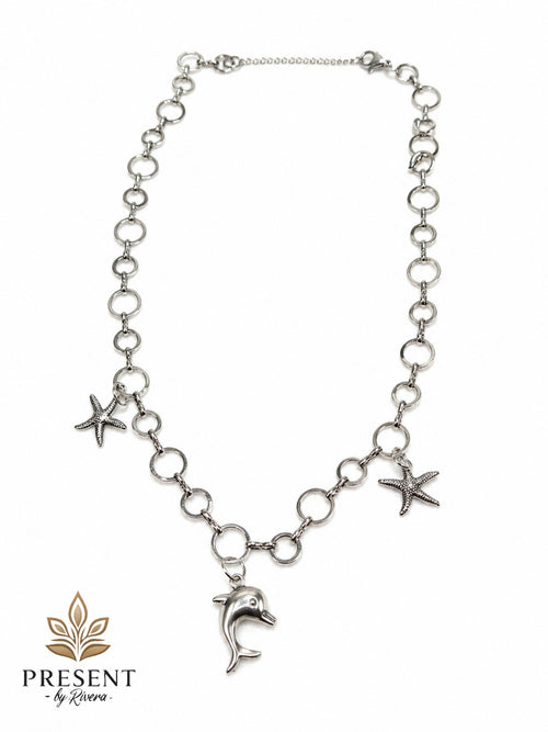 Dolphin Silver Chain