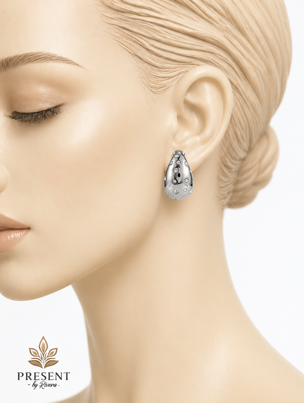 Tear Earrings Steel