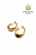 Eternal Loop Gold Earrings
