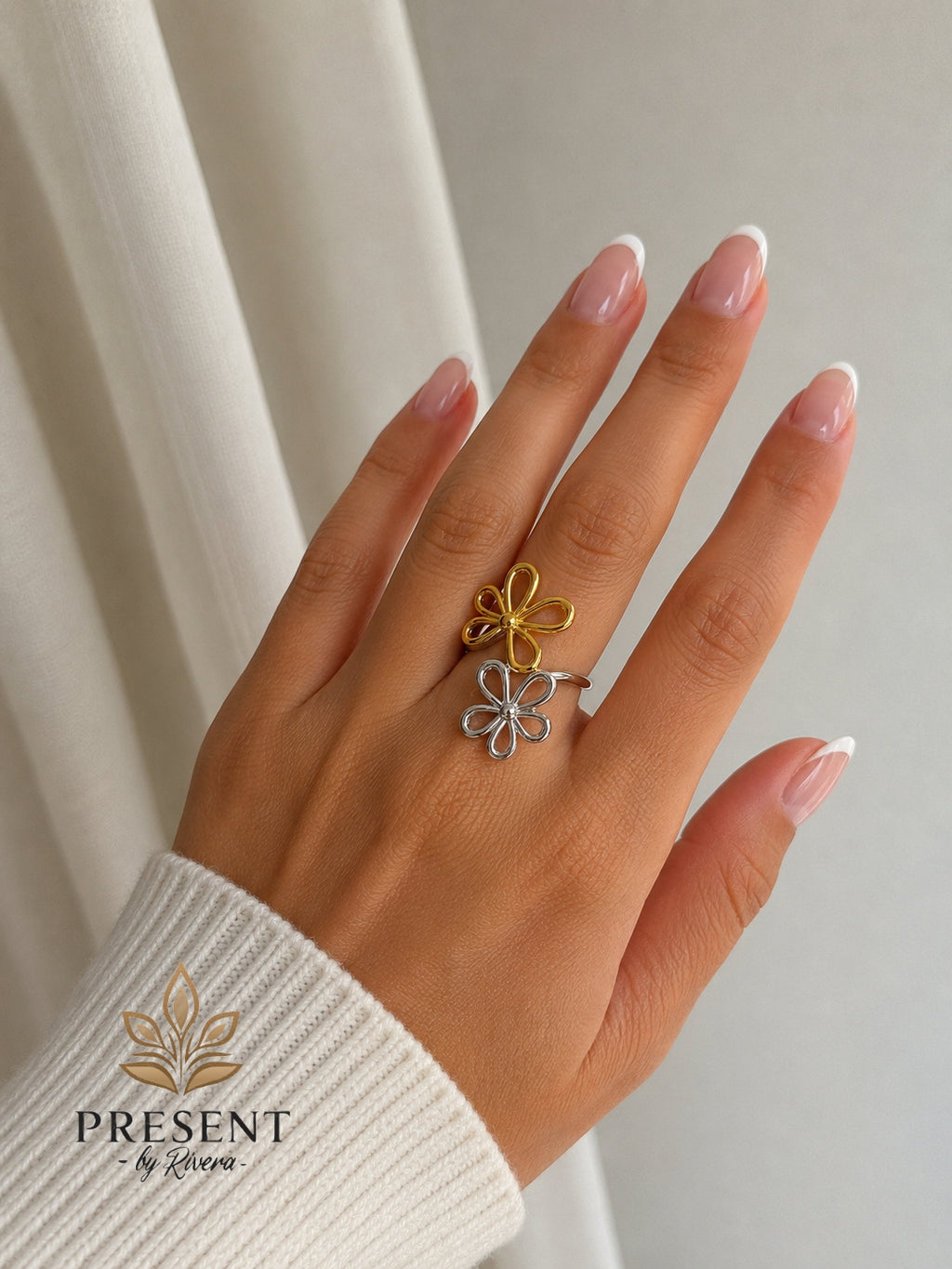 Dual Bloom Ring
