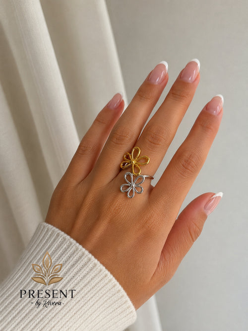 Dual Bloom Ring