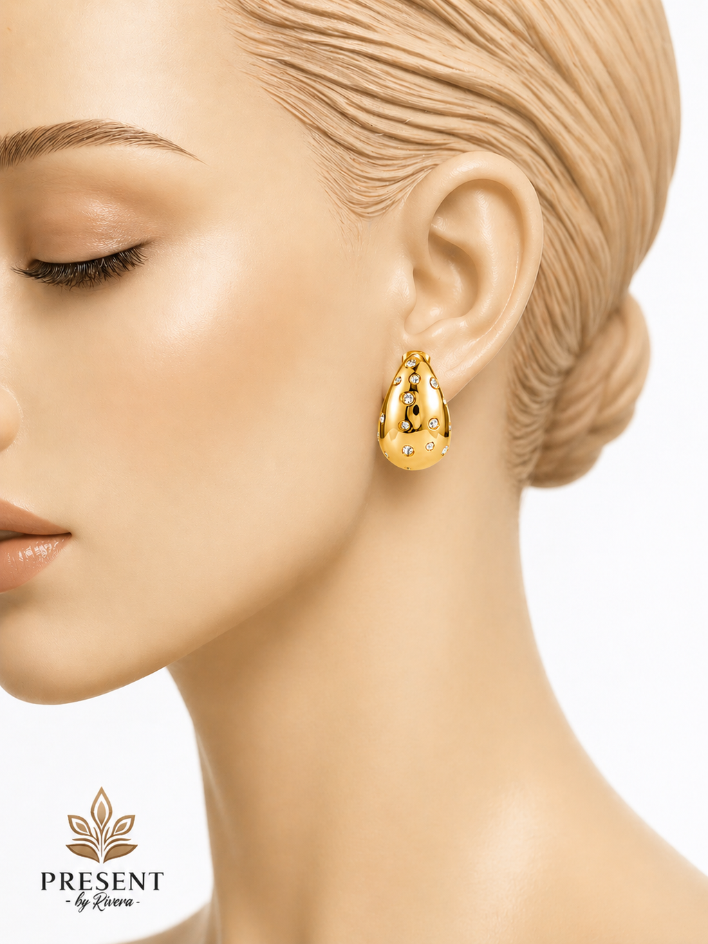 Tear Earrings Gold