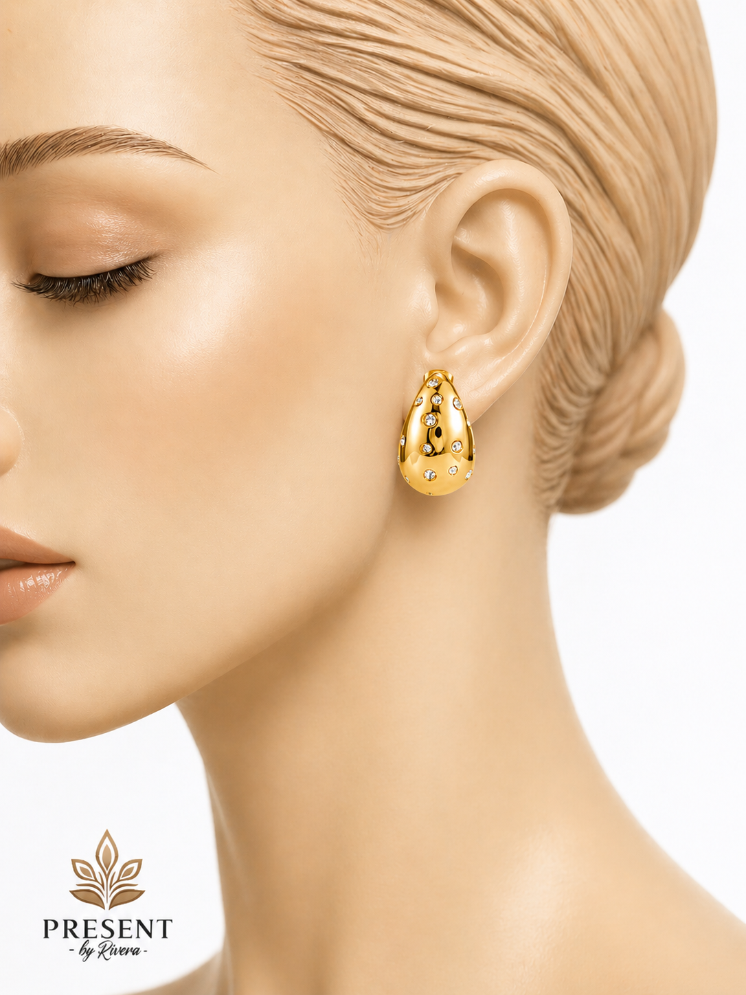 Tear Earrings Gold