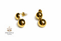 Bold gold earring