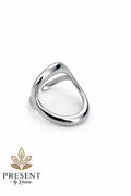 Oval silver