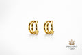 Trinity Gold Earrings
